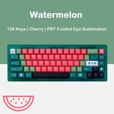 GMK Watermelon 104+25 PBT Dye-subbed Keycaps Set Cherry Profile for MX Switches Mechanical Gaming Keyboard